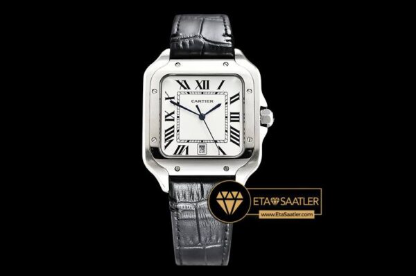 CAR0430E -Santos De Cartier 2018 Ladies SSLE (Blk)Wht Swiss Qtz - 06.jpg